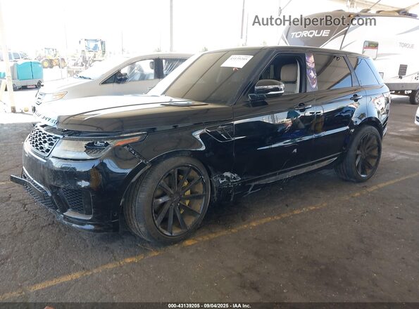 SALWR2RV1JA809621 2018 LAND ROVER RANGE ROVER SPORT Black წინა მარცხენა ხედი სამი მეოთხედიდან