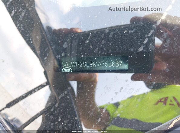 SALWR2SE9MA753667 2021 LAND ROVER RANGE ROVER SPORT Black Vista del compartimento del motor