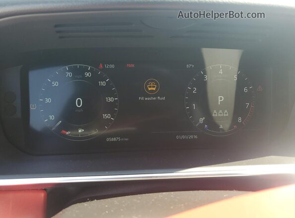 SALWS2RU7LA710221 2020 LAND ROVER RANGE Black Widok zestawu wskaźników