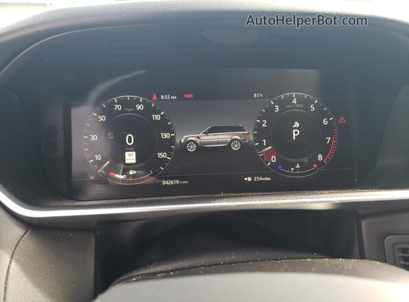 SALWS2RU9NA244648 2022 LAND ROVER RANGE White Instrument cluster view
