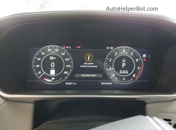 SALWZ2RE0NA230710 2022 LAND ROVER RANGE Blue Instrument cluster view