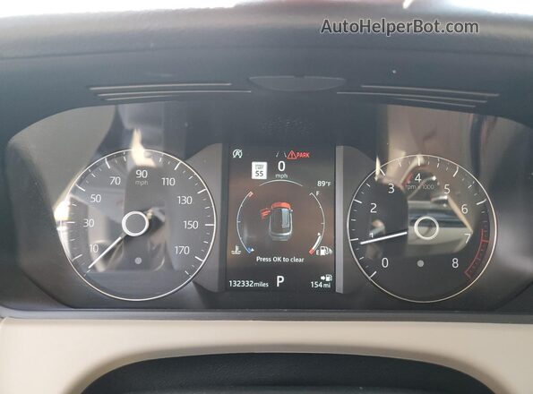 SALYB2EX7LA256089 2020 LAND ROVER RANGE Silver Instrument cluster view