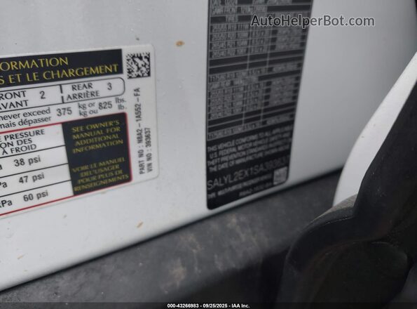 SALYL2EX1SA393637 2025 LAND ROVER RANGE ROVER VELAR Белый Вид подкапотного пространства