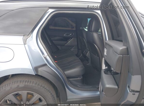 SALYL2EX5KA213074 2019 LAND ROVER RANGE ROVER VELAR Blue Vista de la etiqueta del VIN