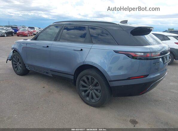 SALYL2EX5KA213074 2019 LAND ROVER RANGE ROVER VELAR Blue Trasero izquierdo