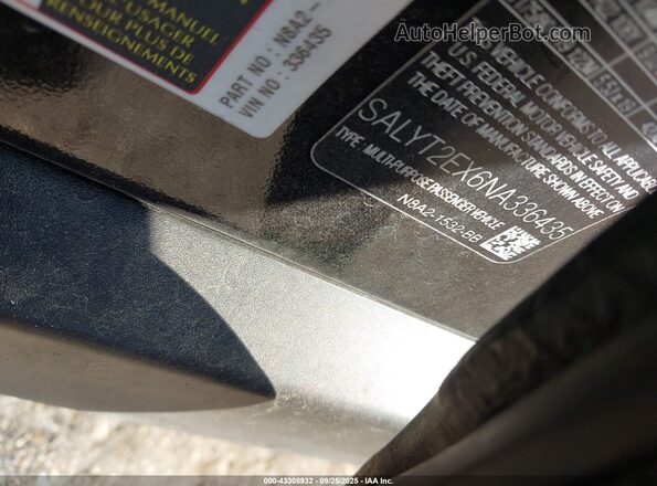 SALYT2EX6NA336435 2022 LAND ROVER RANGE ROVER VELAR Черный Вид подкапотного пространства