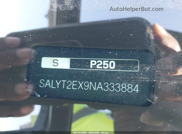 SALYT2EX9NA333884 2022 LAND ROVER RANGE ROVER VELAR Черный Вид подкапотного пространства