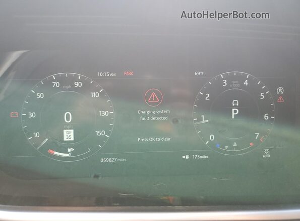 SALZP2FX1LH026950 2020 LAND ROVER RANGE White Vista del cuadro de instrumentos
