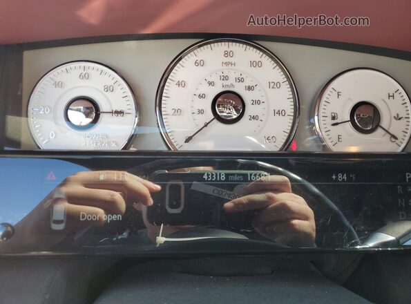 SCA664S57GUX53866 2016 ROLLS-ROYCE GHOST Black ხელსაწყოთა პანელის ხედი