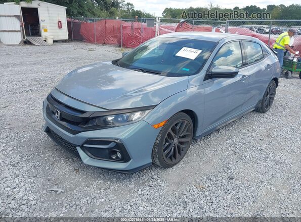 SHHFK7G41LU214165 2020 HONDA CIVIC Light Blue Front left