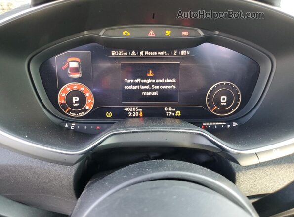 TRUAEAFV8N1006005 2022 AUDI TT Серый Вид щитка приборов