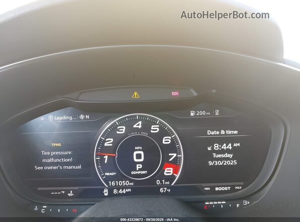 TRUC5AFV1H1021152 2017 AUDI TT Желтый Вид задних сидений