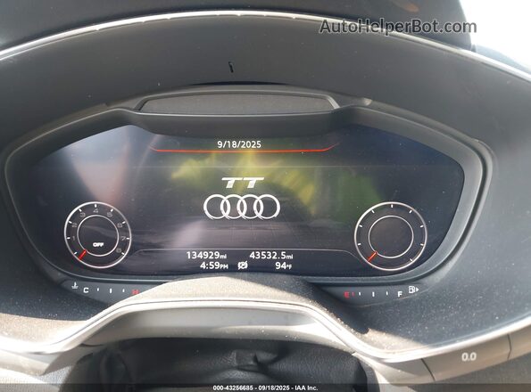 TRUC5AFV8G1000779 2016 AUDI TT Black Вид задніх сидінь