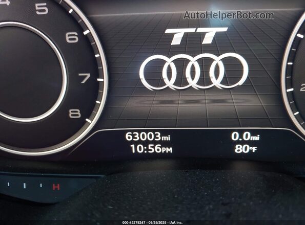 TRUC5AFVXG1026462 2016 AUDI TT Gray Вид задніх сидінь