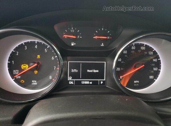 W04GL6SX1J1111116 2018 BUICK REGAL Black ხელსაწყოთა პანელის ხედი