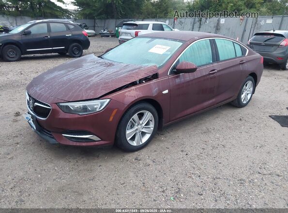 W04GL6SX5J1073017 2018 BUICK REGAL Burgundy Առջևի ձախ երեք քառորդ տեսարան