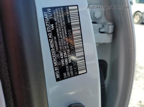 W1K3G4EB2LW043899 2020 MERCEDES-BENZ A White Շարժիչի բաժամունքի տեսք