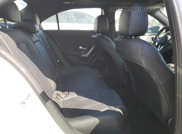 W1K3G4EB3LJ218710 2020 MERCEDES-BENZ A White Rear seats view