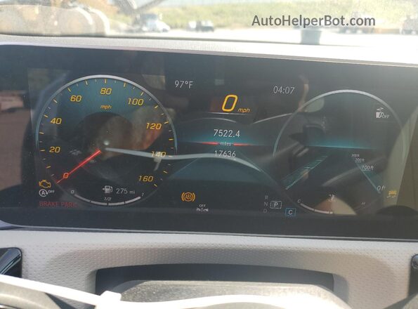 W1K3G4EB8LW046483 2020 MERCEDES-BENZ A White ხელსაწყოთა პანელის ხედი