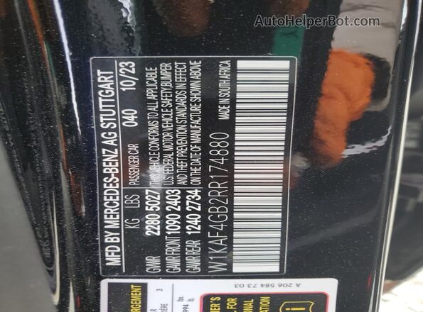 W1KAF4GB2RR174880 2024 MERCEDES-BENZ C Black 