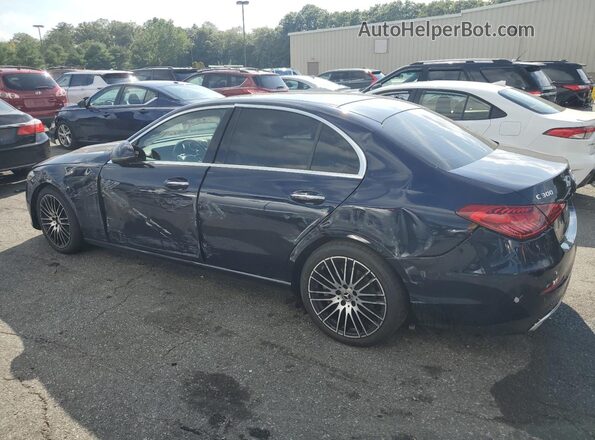 W1KAF4HB3NR053817 2022 MERCEDES-BENZ C Blue უკანა მარცხენა