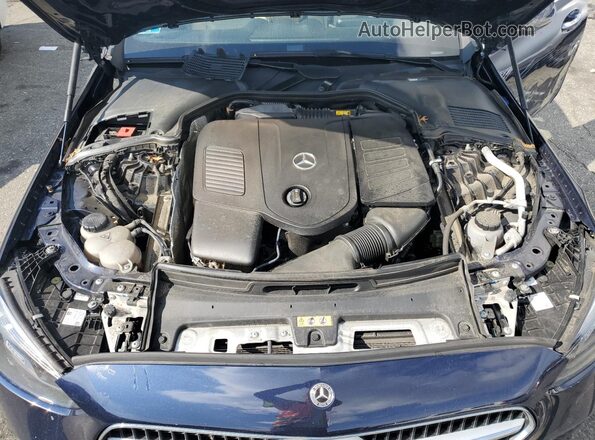 W1KAF4HB3NR053817 2022 MERCEDES-BENZ C Blue უკანა სალონის ხედი