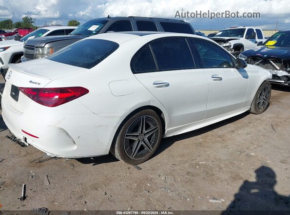 W1KAF4HB7NR031304 2022 MERCEDES-BENZ C-CLASS White Задня права чверть
