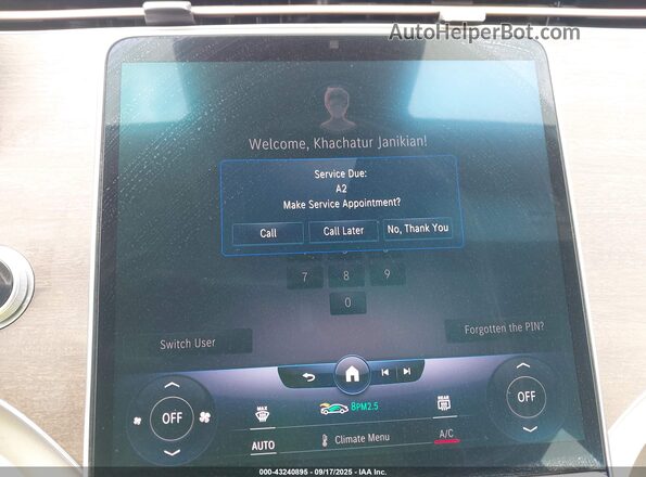 W1KCG2DB4NA013857 2022 MERCEDES-BENZ EQS 450+ White 