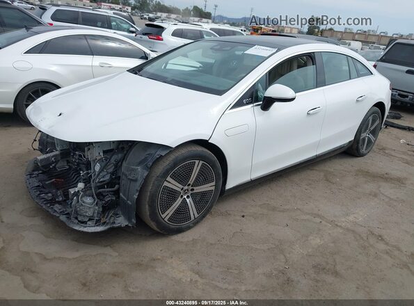 W1KCG2DB4NA013857 2022 MERCEDES-BENZ EQS 450+ White Передня ліва чверть