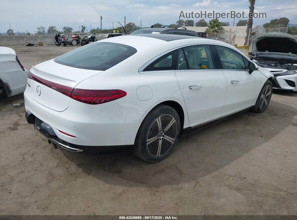 W1KCG2DB4NA013857 2022 MERCEDES-BENZ EQS 450+ White Задня права чверть