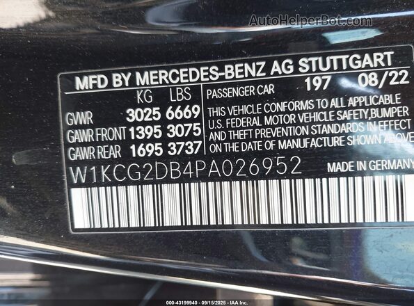 W1KCG2DB4PA026952 2023 MERCEDES-BENZ EQS 450 SUV Black Vista del compartimento del motor
