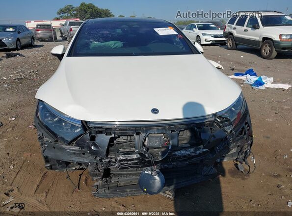 W1KCG4EB0NA001652 2022 MERCEDES-BENZ EQS 580 White Widok wnętrza z tyłu