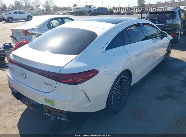W1KCG4EB3NA018980 2022 MERCEDES-BENZ EQS SEDAN White Задня права чверть
