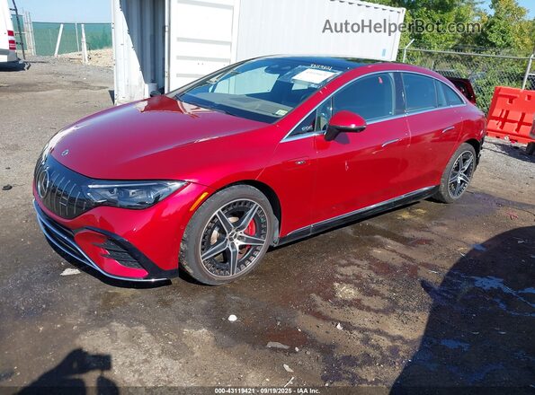 W1KEG5DB4PF013017 2023 MERCEDES-BENZ AMG EQE Red წინა მარცხენა ხედი სამი მეოთხედიდან