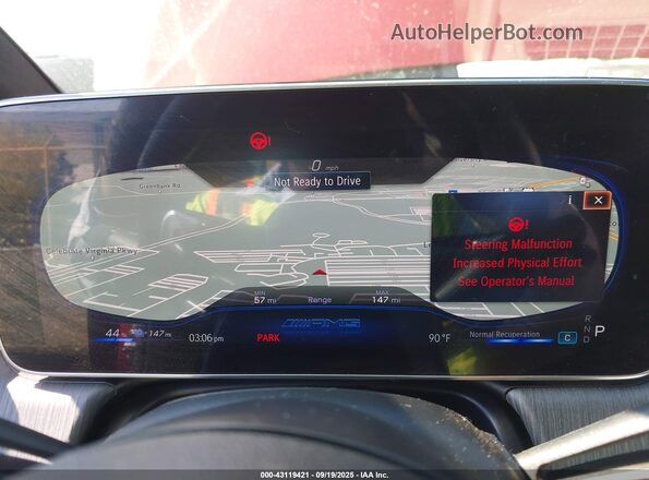 W1KEG5DB4PF013017 2023 MERCEDES-BENZ AMG EQE Red უკანა სავარძლების ხედი