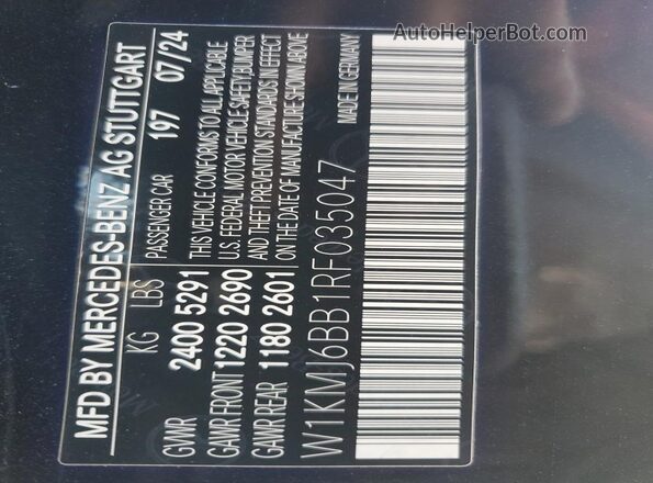W1KMJ6BB1RF035047 2024 MERCEDES-BENZ CLE Black 