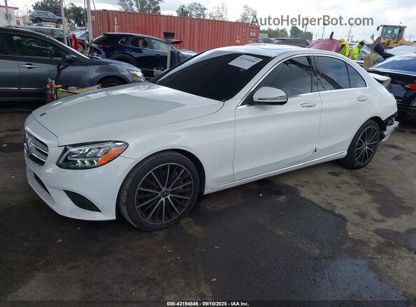 W1KWF8DB4MR646426 2021 MERCEDES-BENZ C White წინა მარცხენა ხედი სამი მეოთხედიდან