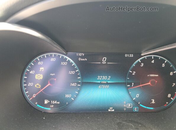 W1KWF8DBXMR621580 2021 MERCEDES-BENZ C Gray ხელსაწყოთა პანელის ხედი