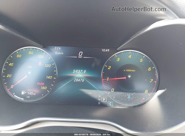 W1KWF8EB9MR648512 2021 MERCEDES-BENZ C-CLASS White Вид задніх сидінь