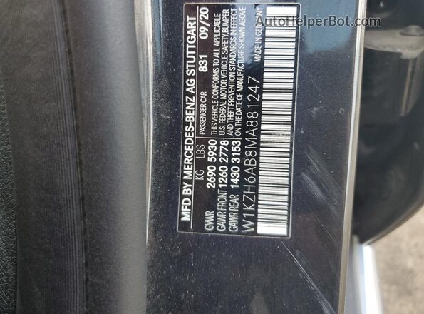 W1KZH6AB8MA881247 2021 MERCEDES-BENZ E Charcoal 