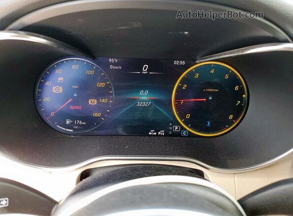 W1N0G8DBXMV281909 2021 MERCEDES-BENZ GLC-CLASS Beige Vista del cuadro de instrumentos