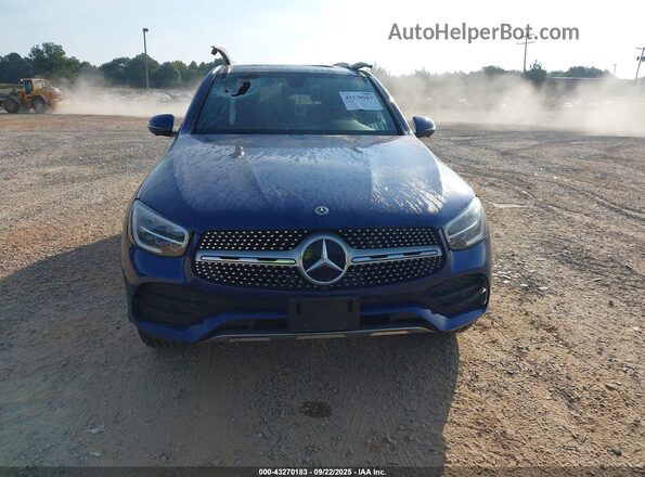 W1N0G8EB0MF923076 2021 MERCEDES-BENZ GLC 300 Blue ხელსაწყოთა პანელის ხედი