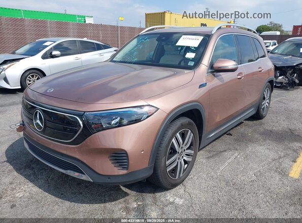 W1N9M0CBXPN024076 2023 MERCEDES-BENZ EQB 250 SUV Brown Передня ліва чверть