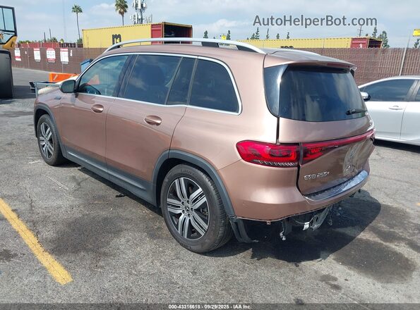 W1N9M0CBXPN024076 2023 MERCEDES-BENZ EQB 250 SUV Brown Задня ліва чверть
