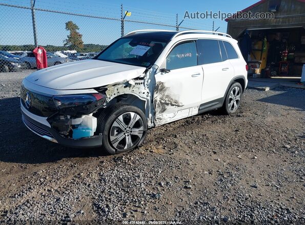 W1N9M0KB3RN078274 2024 MERCEDES-BENZ EQB 300 SUV White წინა მარცხენა ხედი სამი მეოთხედიდან