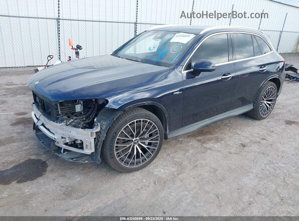 W1NKM8HB4RF106231 2024 MERCEDES-BENZ AMG GLC 43 Dark Blue წინა მარცხენა ხედი სამი მეოთხედიდან