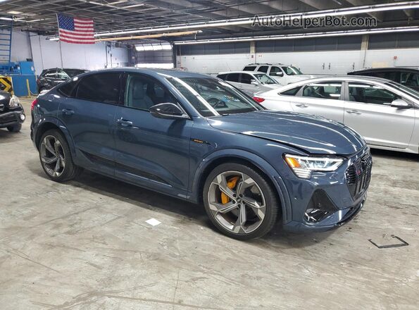 WA13CBGE1NB036318 2022 AUDI E-TRON Blue Передня права чверть