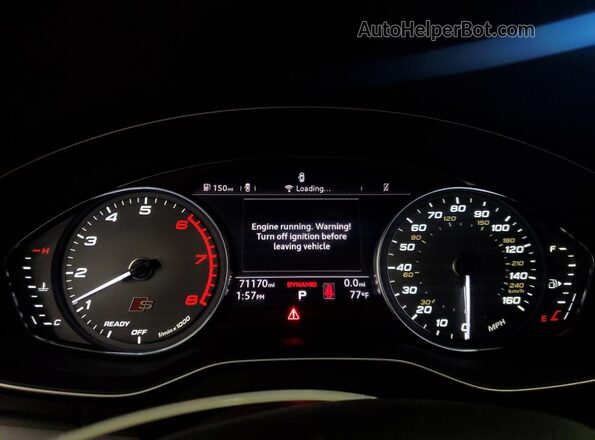 WA1A4AFY3K2060240 2019 AUDI SQ5 Blue Widok zestawu wskaźników