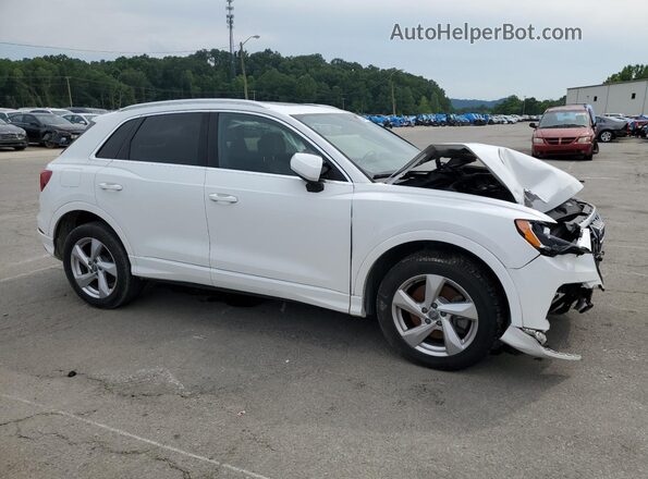 WA1AECF38L1032079 2020 AUDI Q3 White Front right