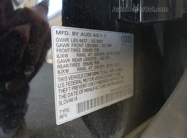 WA1AHAF72JD021427 2018 AUDI Q7 Black 